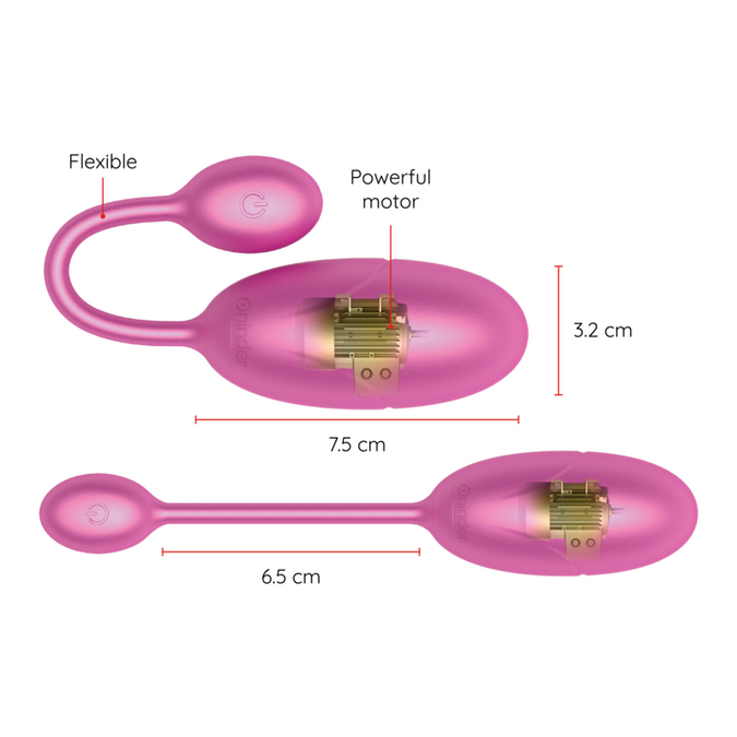 Oninder – Tokyo Vibrerend Ei Roze 7,5 X 3,2 Cm Gratis App