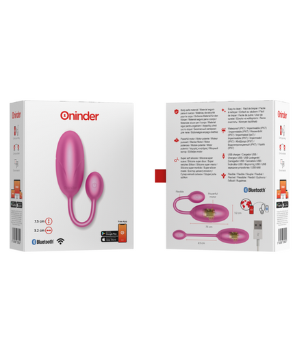 ONINDER - TOKYO VIBRATING EGG PINK 7.5 X 3.2 CM FREE APP ONINDER - TOKYO VIBRATING EGG PINK 7.5 X 3.2 CM FREE APP