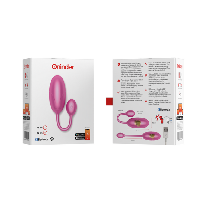 Oninder – Tokyo Vibrerend Ei Roze 7,5 X 3,2 Cm Gratis App