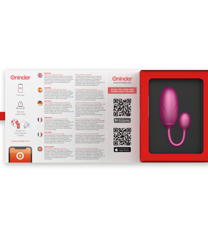 ONINDER - TOKYO VIBRATING EGG PINK 7.5 X 3.2 CM FREE APP ONINDER - TOKYO VIBRATING EGG PINK 7.5 X 3.2 CM FREE APP
