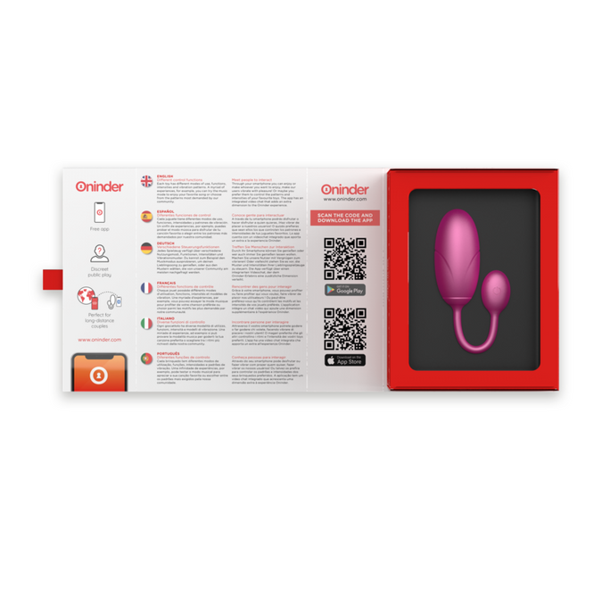 Oninder – Tokyo Vibrerend Ei Roze 7,5 X 3,2 Cm Gratis App