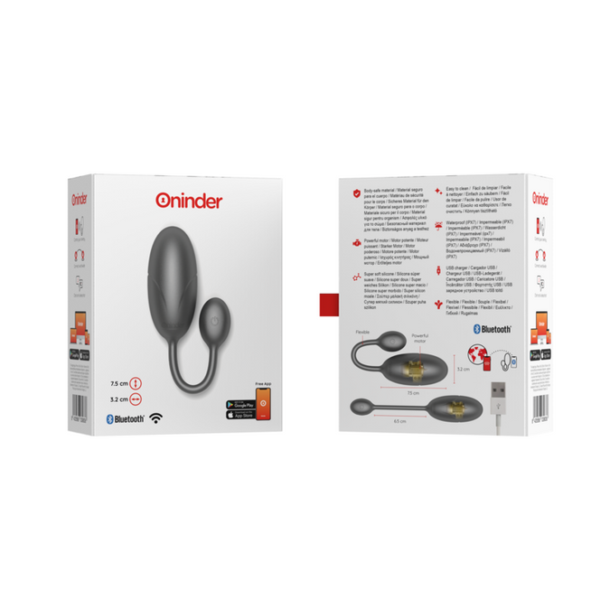 Oninder – Tokyo Vibrating Egg Black 7.5 X 3.2 Cm Free App