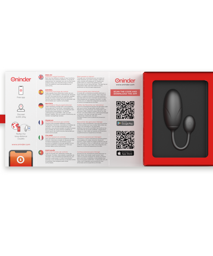 ONINDER - TOKYO VIBRATING EGG BLACK 7.5 X 3.2 CM FREE APP ONINDER - TOKYO VIBRATING EGG BLACK 7.5 X 3.2 CM FREE APP