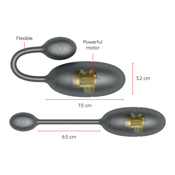 Oninder – Tokyo Vibrating Egg Black 7.5 X 3.2 Cm Free App