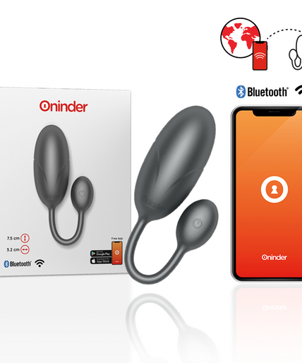 ONINDER - TOKYO VIBRATING EGG BLACK 7.5 X 3.2 CM FREE APP ONINDER - TOKYO VIBRATING EGG BLACK 7.5 X 3.2 CM FREE APP