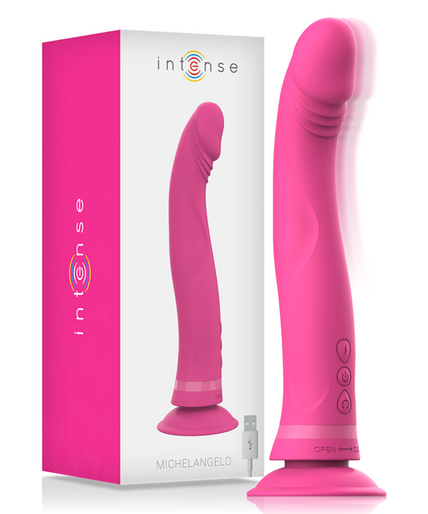 INTENSE - MICHELANGELO PINK SILICONE VIBRATOR DILDO INTENSE - MICHELANGELO PINK SILICONE VIBRATOR DILDO