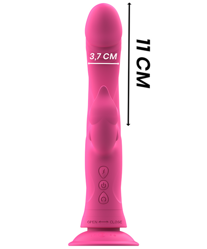 INTENSE - JULIO RABBIT VIBRATOR PINK SILICONE INTENSE - JULIO RABBIT VIBRATOR PINK SILICONE