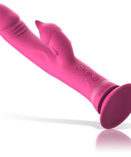 INTENSE - JULIO RABBIT VIBRATOR PINK SILICONE INTENSE - JULIO RABBIT VIBRATOR PINK SILICONE