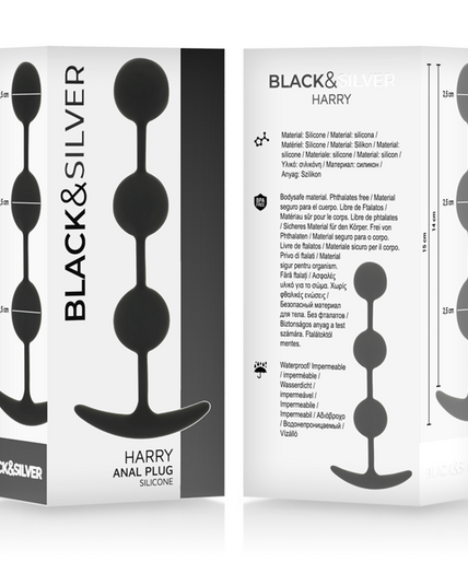 Black&silver – Harry Anal Rosary 3 Silicone Spheres 14 Cm Black&silver – Harry Anal Rosary 3 Silicone Spheres 14 Cm
