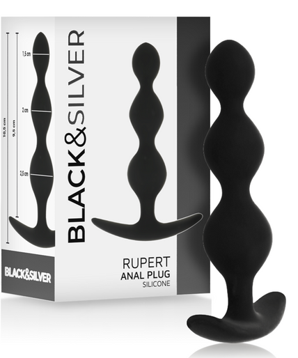 Zwart&zilver – Rupert Anale Ball Chain 10 Cm Zwart&zilver – Rupert Anale Ball Chain 10 Cm