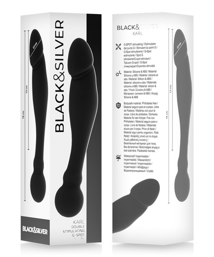 Zwart&zilver – Karl G – Spot Stimulating Dildo Zwart 18 Cm Zwart&zilver – Karl G – Spot Stimulating Dildo Zwart 18 Cm