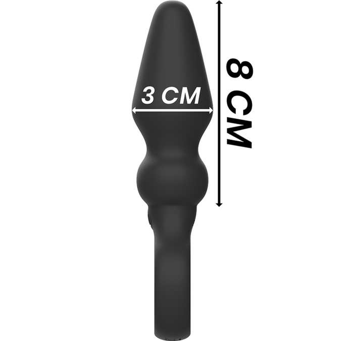 ZWART&ZILVER - OZZY KRACHTIGE SILICONEN ANALE PLUG