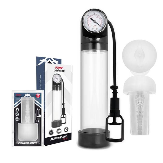 Pump Addicted – Rx9 Transparent mit Masturbator