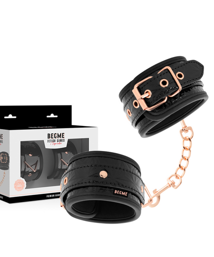 BEGME - BLACK EDITION PREMIUM HANDCUFFS WITH NEOPRENE LINING BEGME - BLACK EDITION PREMIUM HANDCUFFS WITH NEOPRENE LINING