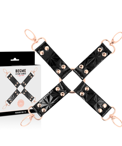 BEGME - BLACK EDITION VEGAN LEATHER HOG TIE BEGME - BLACK EDITION VEGAN LEATHER HOG TIE