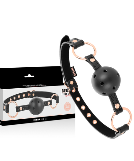 BEGME - BLACK EDITION BALL GAG VEGAN LEATHER BEGME - BLACK EDITION BALL GAG VEGAN LEATHER