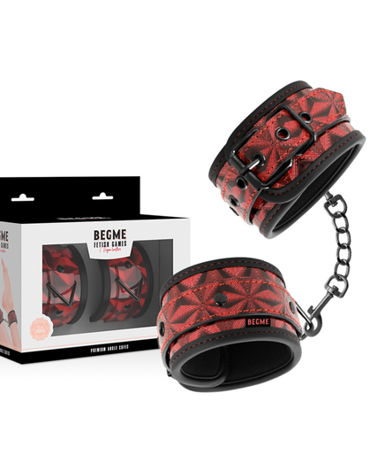 BEGME - RED EDITION PREMIUM ANKLE CUFFS WITH NEOPRENE LINING BEGME - RED EDITION PREMIUM ANKLE CUFFS WITH NEOPRENE LINING
