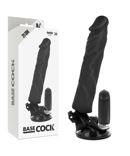 Basecock – Realistic Vibrator Remote Control Black 21 Cm – O – 4 Cm Basecock – Realistic Vibrator Remote Control Black 21 Cm – O – 4 Cm