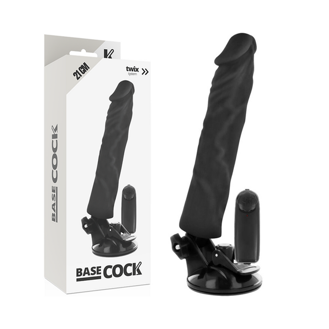 Basecock – Realistic Vibrator Remote Control Black 21 Cm – O – 4 Cm