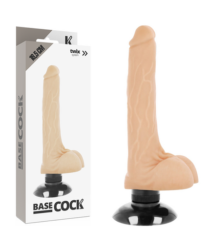 BASECOCK - REALISTIC VIBRATOR 2-1 FLESH 18.5 CM -O- 4 CM BASECOCK - REALISTIC VIBRATOR 2-1 FLESH 18.5 CM -O- 4 CM