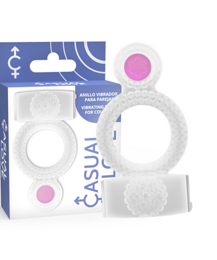 CASUAL LOVE - RING VIBRATING DOUBLE PLEASURE TRANSPARENT CASUAL LOVE - RING VIBRATING DOUBLE PLEASURE TRANSPARENT