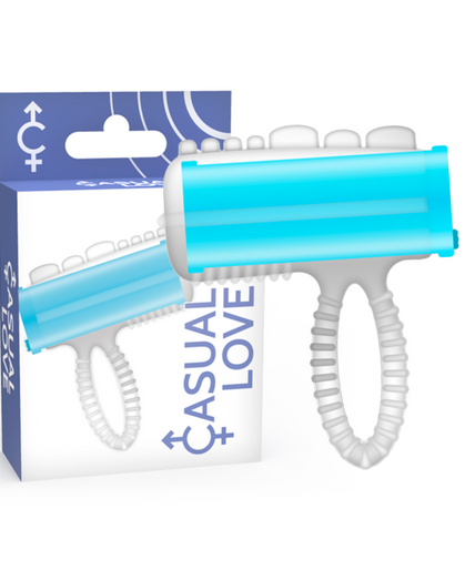 CASUAL LOVE - RING TONGUE VIBRATING BLUE CASUAL LOVE - RING TONGUE VIBRATING BLUE