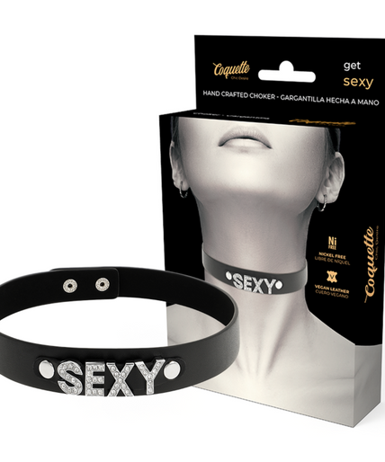 COQUETTE CHIC DESIRE - SEXY VEGAN LEATHER CHOKER COQUETTE CHIC DESIRE - SEXY VEGAN LEATHER CHOKER