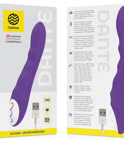GALATEA - DANTE PURPLE VIBRATOR + WATCHME REMOTE CONTROL GALATEA - DANTE PURPLE VIBRATOR + WATCHME REMOTE CONTROL
