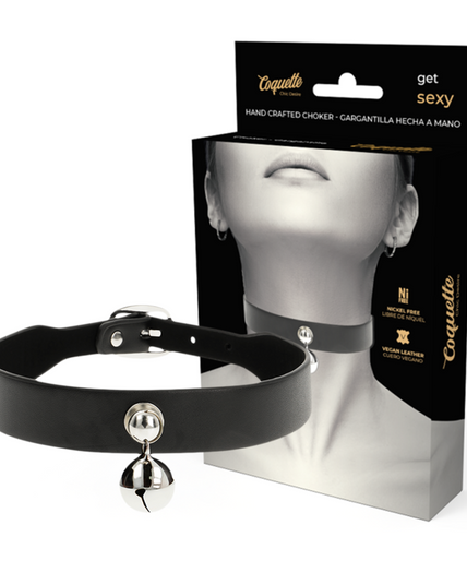 COQUETTE CHIC DESIRE - VEGAN LEATHER NECKLACE WOMAN RATTLE ACCESSORY COQUETTE CHIC DESIRE - VEGAN LEATHER NECKLACE WOMAN RATTLE ACCESSORY