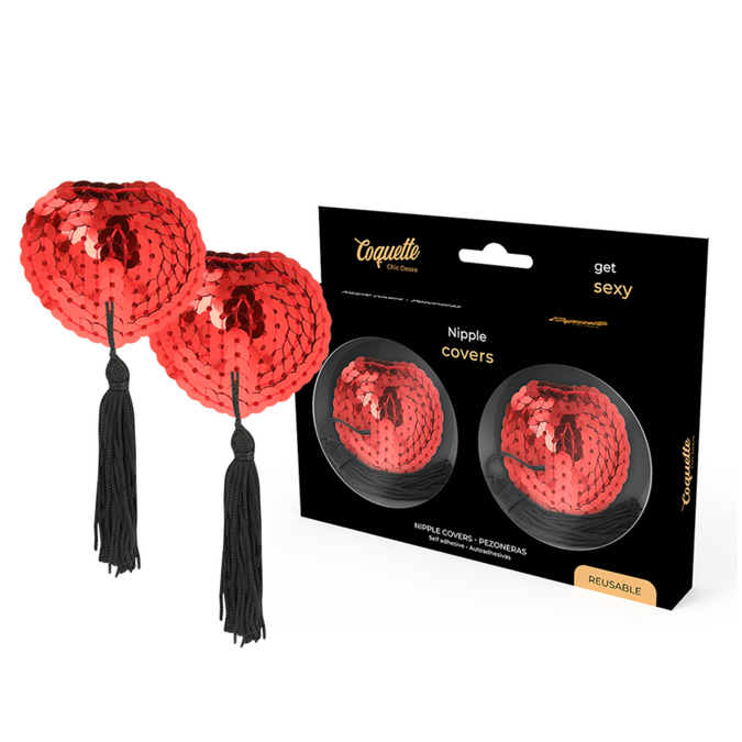 Coquette Chic Desire – Brustwarzenabdeckungen Rot