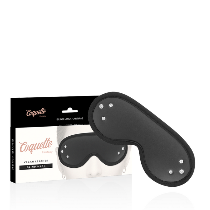 Coquette Chic Desire – Fantasie veganistisch leren blinddoek met neopreen voering