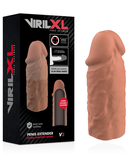 VIRILXL - VLOEIBARE SILICONEN V3 BRUINE PENISVERLENGER VIRILXL - VLOEIBARE SILICONEN V3 BRUINE PENISVERLENGER