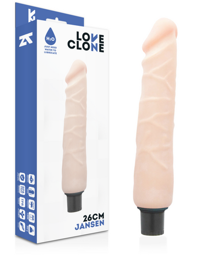 LOVECLONE - JANSEN SELF LUBRICATION VIBRATOR 26 CM -O- 4.2 CM LOVECLONE - JANSEN SELF LUBRICATION VIBRATOR 26 CM -O- 4.2 CM