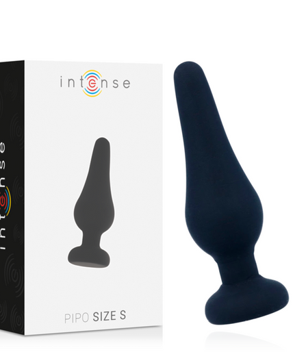 INTENSE - ANAL PLUG PIPO S BLACK SILICONE 9.8 CM INTENSE - ANAL PLUG PIPO S BLACK SILICONE 9.8 CM
