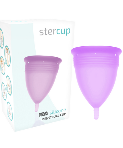 STERCUP - FDA SILICONE MENSTRUAL CUP VIOLET - SIZE L STERCUP - FDA SILICONE MENSTRUAL CUP VIOLET - SIZE L