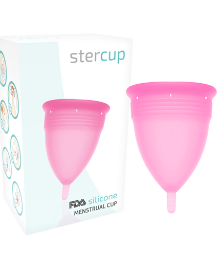 STERCUP - FDA SILICONE MENSTRUAL CUP PINK - SIZE L STERCUP - FDA SILICONE MENSTRUAL CUP PINK - SIZE L