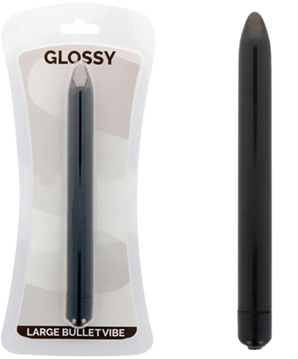 GLOSSY - SLIM VIBRATOR BLACK GLOSSY - SLIM VIBRATOR BLACK