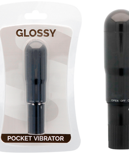 GLOSSY - POCKET VIBRATOR BLACK GLOSSY - POCKET VIBRATOR BLACK