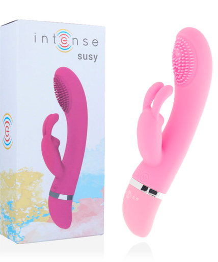 INTENSE - SUSY OSCILLATING VIBRATOR SILICONE RABBIT PINK INTENSE - SUSY OSCILLATING VIBRATOR SILICONE RABBIT PINK