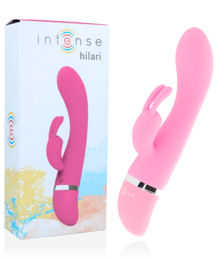 INTENSE - HILARI PINK SILICON LUXE VIBRATOR INTENSE - HILARI PINK SILICON LUXE VIBRATOR
