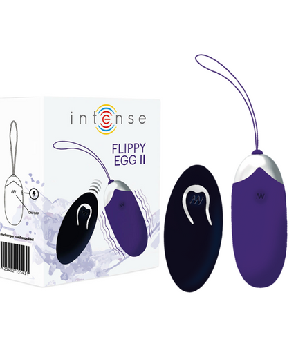 INTENSE - FLIPPY II VIBRATING EGG WITH REMOTE CONTROL PURPLE INTENSE - FLIPPY II VIBRATING EGG WITH REMOTE CONTROL PURPLE