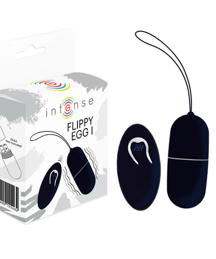 INTENSE - FLIPPY I VIBRATING EGG WITH REMOTE CONTROL BLACK INTENSE - FLIPPY I VIBRATING EGG WITH REMOTE CONTROL BLACK