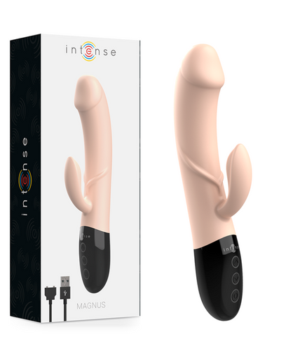 INTENSE - MAGNUS DUAL NATURAL RECHARGEABLE VIBRATOR INTENSE - MAGNUS DUAL NATURAL RECHARGEABLE VIBRATOR