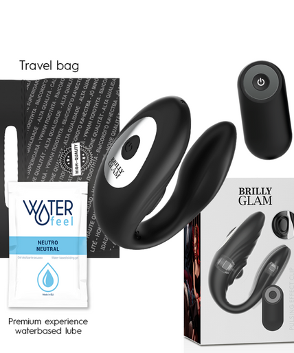 BRILLY GLAM - COUPLE PULSING & VIBRATING REMOTE CONTROL BRILLY GLAM - COUPLE PULSING & VIBRATING REMOTE CONTROL