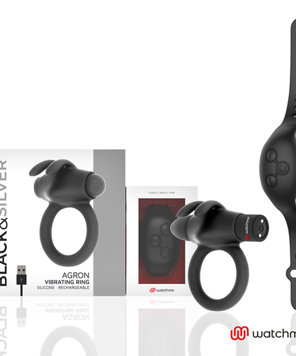 BLACK&SILVER - AGRON REMOTE CONTROL COCKRING WATCHME BLACK&SILVER - AGRON REMOTE CONTROL COCKRING WATCHME