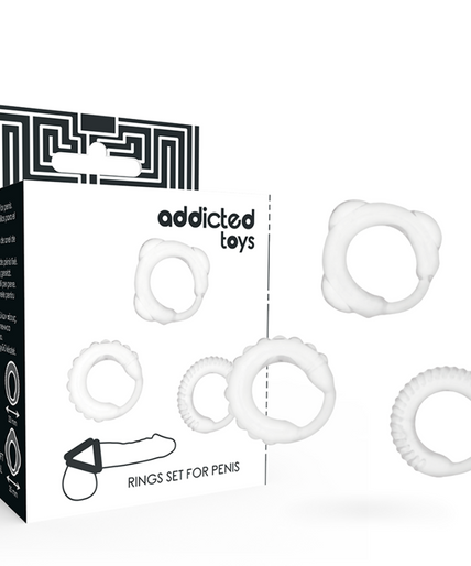 ADDICTED TOYS - C-RING SET CLEAR ADDICTED TOYS - C-RING SET CLEAR