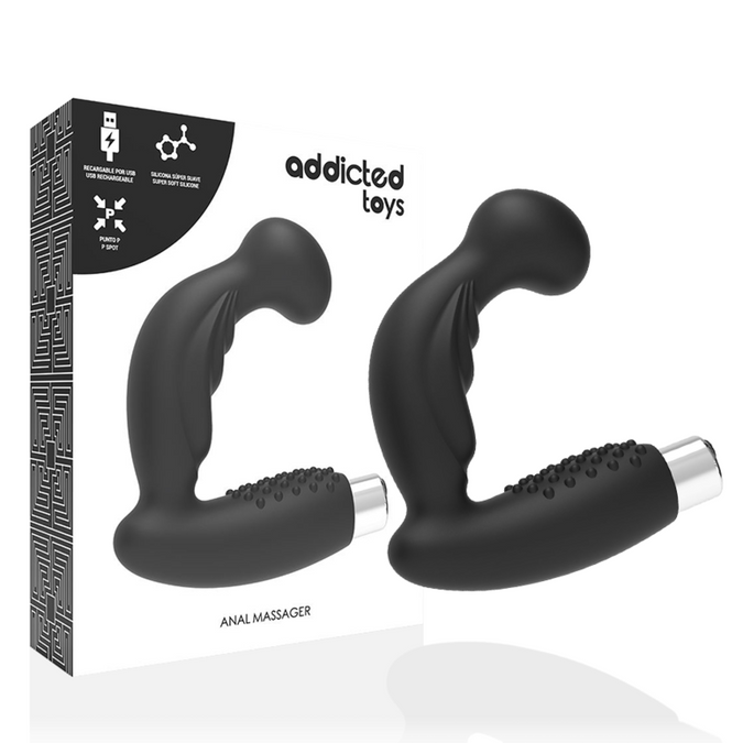 ADDICTED TOYS - PROSTAAT VIBRATOR OPLAADBAAR MODEL 3 - ZWART