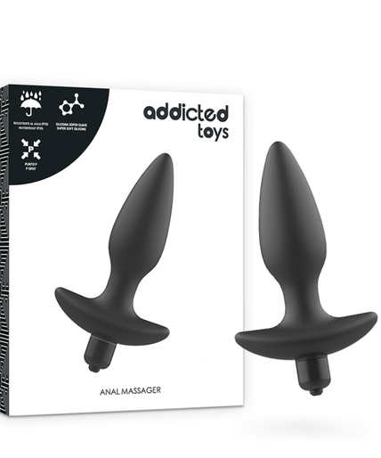 ADDICTED TOYS - MASSAGER PLUG ANAL WITH VIBRATION BLACK ADDICTED TOYS - MASSAGER PLUG ANAL WITH VIBRATION BLACK