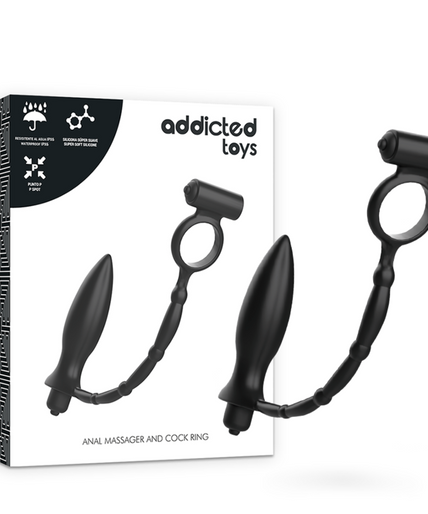ADDICTED TOYS - ANAL PLUG WITH VIBRATORY RING ADDICTED TOYS - ANAL PLUG WITH VIBRATORY RING