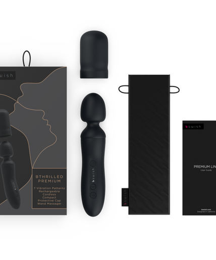 B SWISH - BTHRILLED VIBRATOR WAND PREMIUM BLACK B SWISH - BTHRILLED VIBRATOR WAND PREMIUM BLACK
